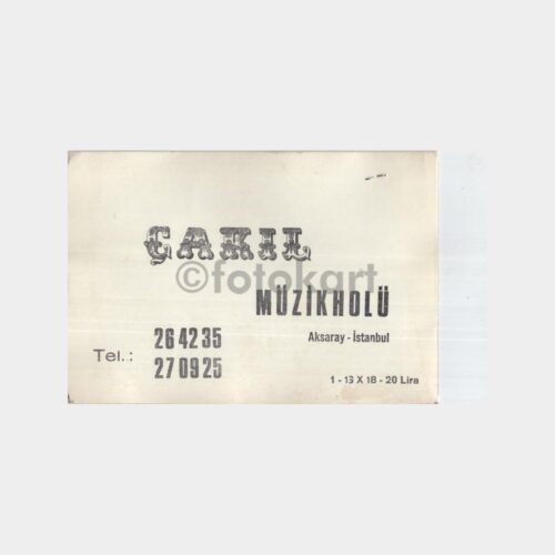 1971 Zeki Müren Çakıl Gazinosu Fotoğraf Kabı - Görsel 2
