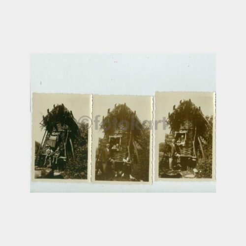 1936 Köy Çardak Evi 3 Adet Fotoğraf