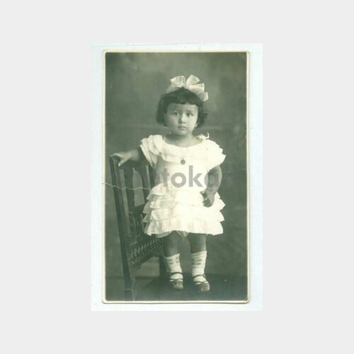 1930 Kız Çocuk Stüdyo Fotoğraf