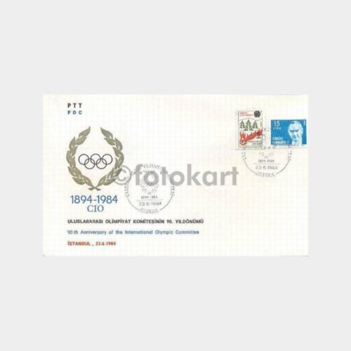 1984 UA Olimpiyat Komitesi 90. Yıl FDC