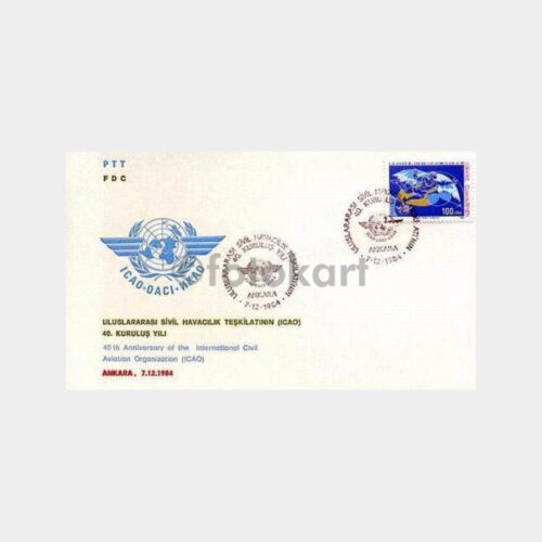1984 Sivil Havacılık Teşkilatı 40. Yılı FDC