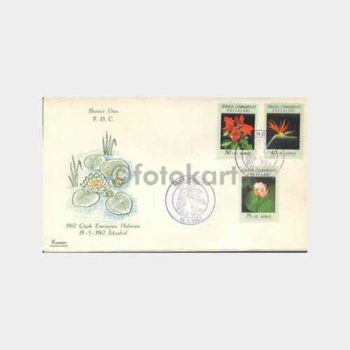 1962 Çiçek Emisyonu Hatırası FDC