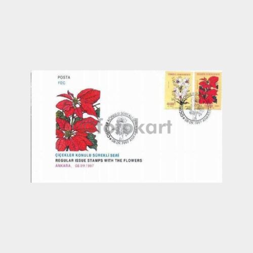 1997 Çiçekler Konulu Sürekli Seri FDC