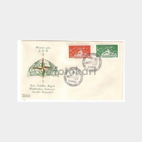 1960 NATO Vekiller Heyeti Top. FDC