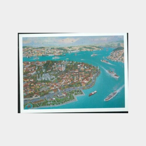 1996 İstanbul Panorama - Ressam Tablo Kartı