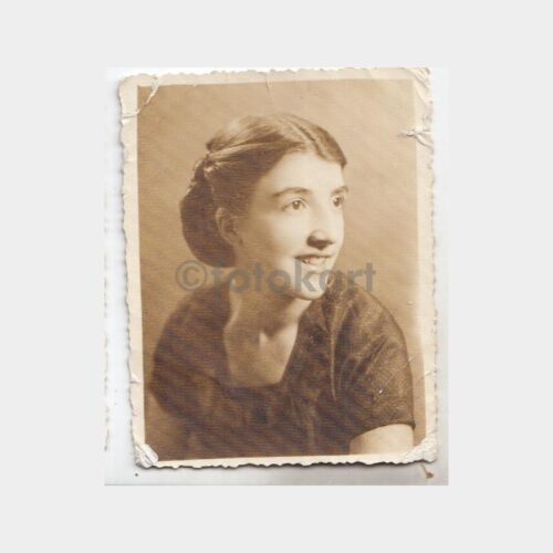1940 Kadın Portre Stüdyo Fotoğraf