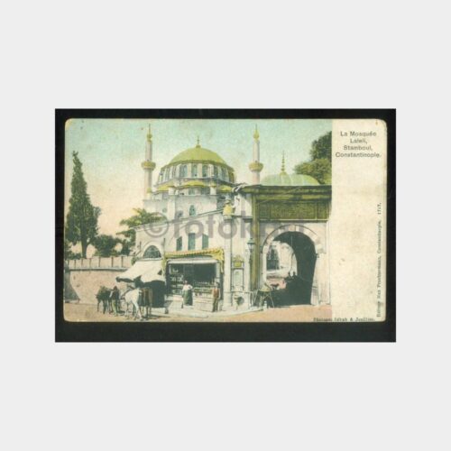 1910 İstanbul Laleli Camii Görünüş Kartpostal