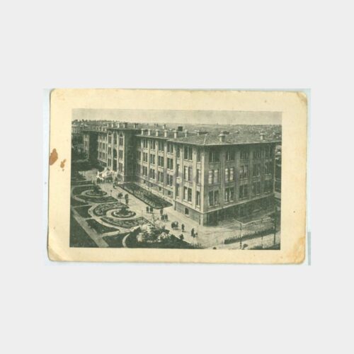 1934 İstanbul Kız Muallim Mektebi Damgalı Kartpostal