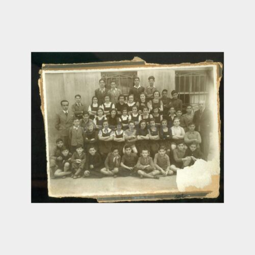 1940 Beyoğlu Okul Öğrenci Grup Fotoğraf