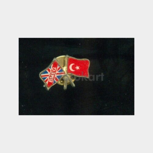 Türk-İngiliz Bayraklı BMEG Rozeti