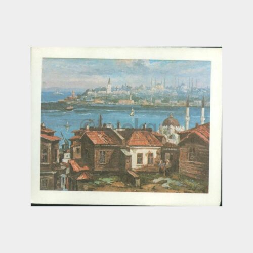 Ressam İbrahim Safi - İstanbul Tablosu Kartı