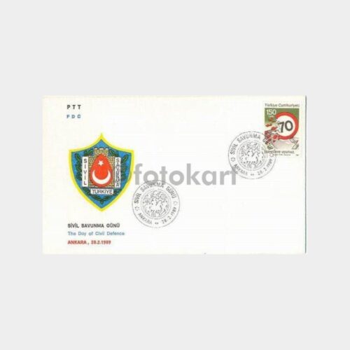 1989 Sivil Savunma Günü FDC