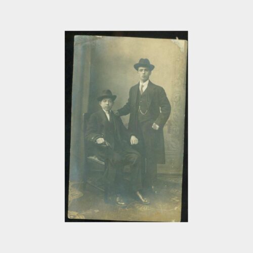 1928 Şapkalı Baylar Stüdyo Fotoğraf