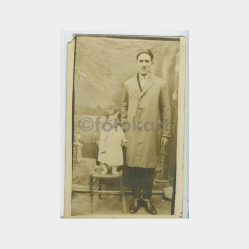 1930 Stüdyo Arka Plan - Baba Kız Fotoğraf