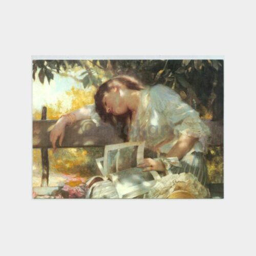 Uyuyan Kız - Ressam Tablo Tebrik Kartı