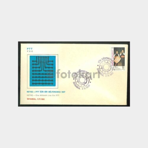 1981 Bir Milyonuncu Telefon Hattı FDC