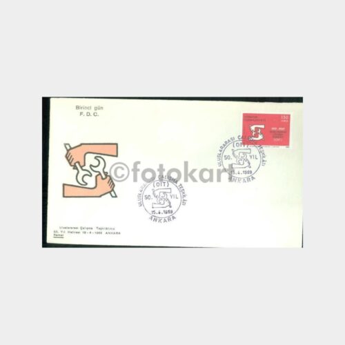 1969 Uluslararası Çalışma Teşkilatı 50. Yılı FDC