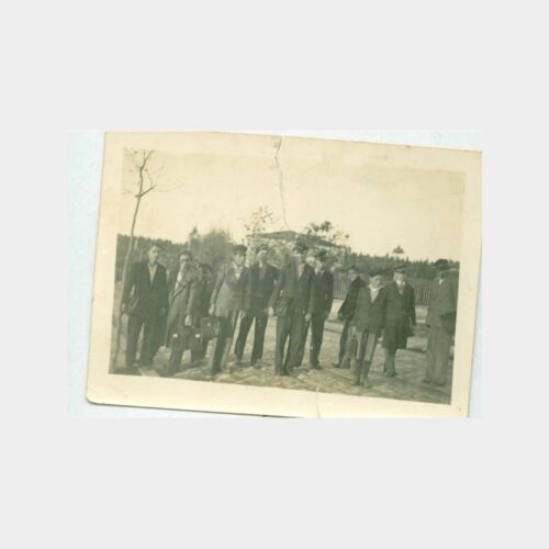 1930 Tramvay Yolunda Öğrenciler Fotoğraf