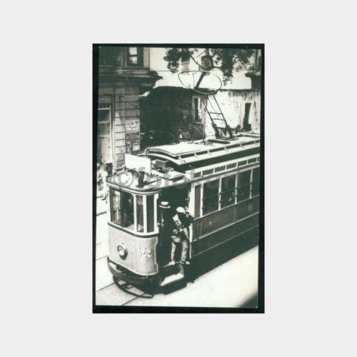 1928 Beyoğlu Elektrikli Tramvay Kartpostal