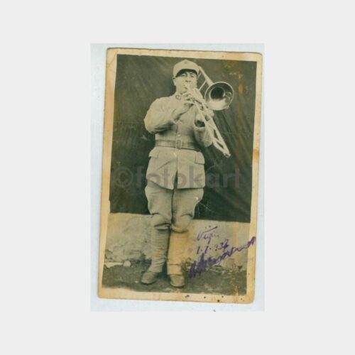 1937 Asker Trompetçi - Müzik Konulu Fotoğraf