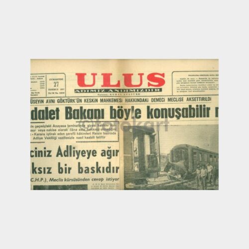 1957 Ulus Gazetesi (27.07.1957 Tarihli)
