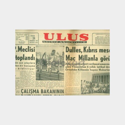 1957 Ulus Gazetesi (28.07.1957 Tarihli)