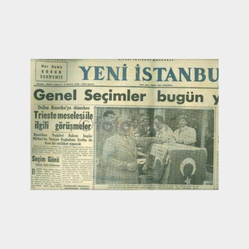 1954 Yeni İstanbul Gazetesi (02.05.1954 Seçimler)