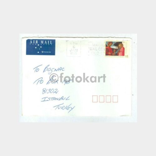 1993 Avustralya Konulu Pullu 2 Adet Zarf
