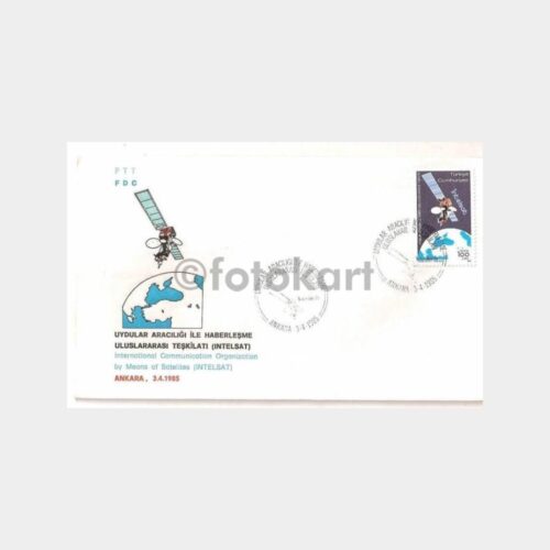 1985 Uydular Aracılığı ile Haberleşme FDC