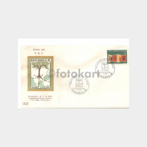 1966 Balkanfila Yugoslavya Günü FDC