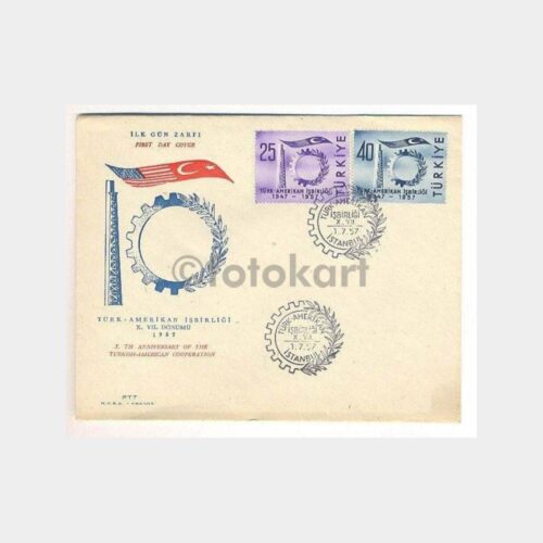 1957 Türk Amerikan İşbirliği FDC