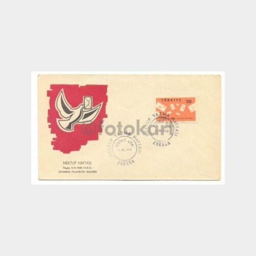 1958 Mektup Yazma Haftası FDC