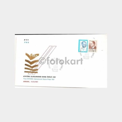 1987 Atatürk Uluslararası Barış Ödülü FDC