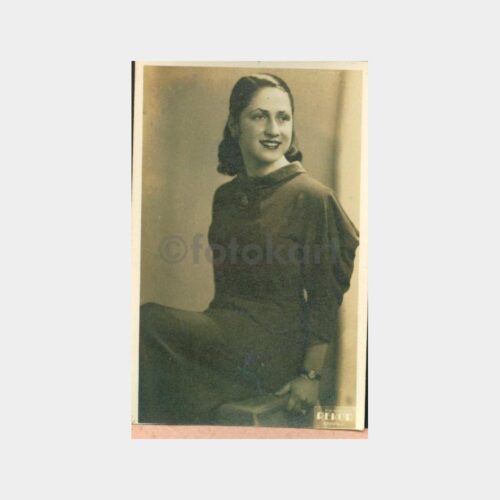 1936 Beyoğlu -Foto Rekor- Kadın Fotoğraf