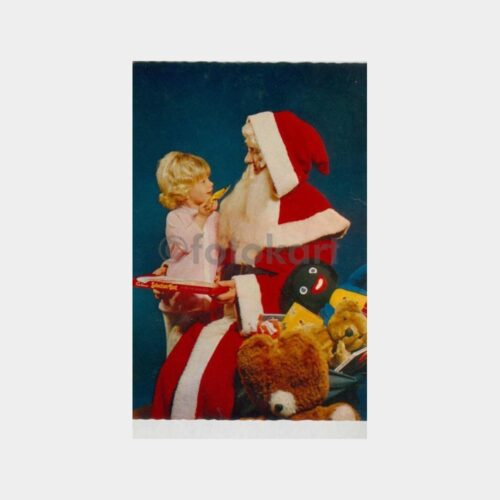 1978 Noel Baba Konulu 2 Adet Tebrik Kartı
