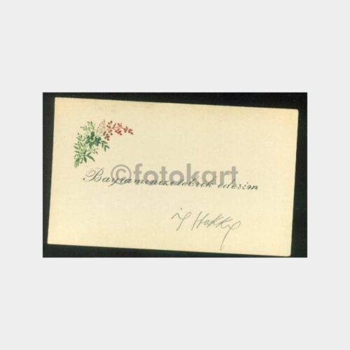 1940 Çiçekli Tebrik Kartı