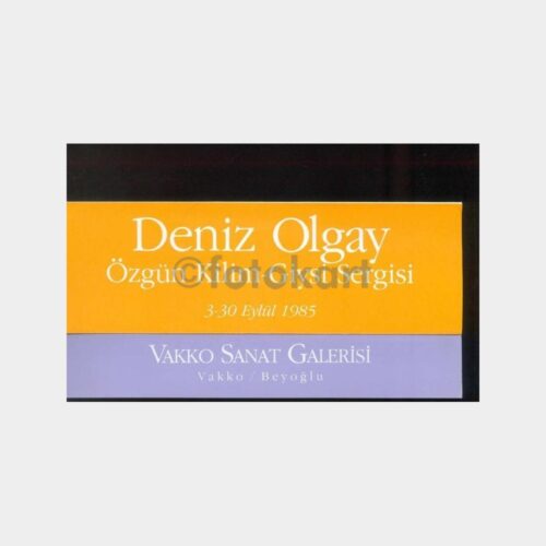 1985 Vakko Sanat Galeri Davetiyesi (Eylül)