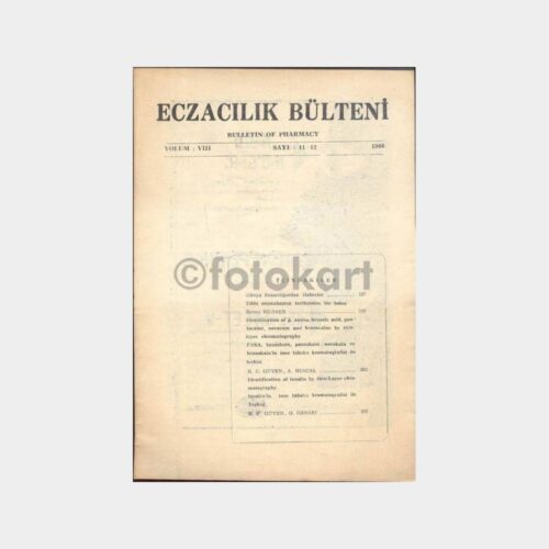 1966 Eczacılık Bülteni (3 Adet Fasikül) - Görsel 2