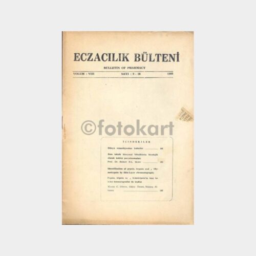 1966 Eczacılık Bülteni (3 Adet Fasikül) - Görsel 3