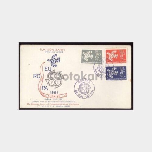 1961 Europa CEPT İlk Gün Zarfı - FDC