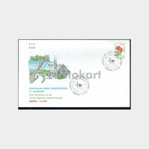 1985 Karayolları Genel Müdürlüğü FDC