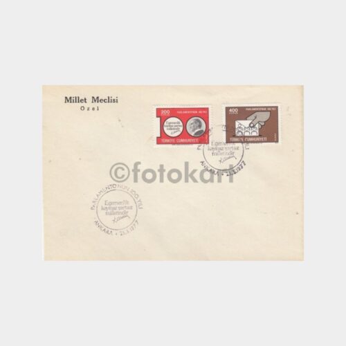 1977 Parlamento 100 Yıl -Meclis Zarfında- FDC