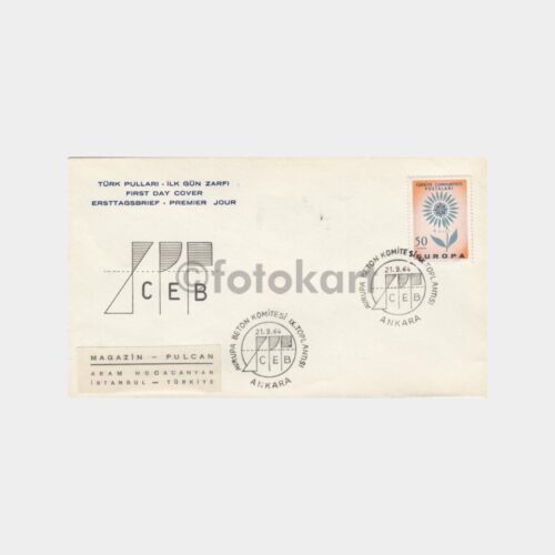 1964 Avrupa Beton Komitesi Toplantısı Konulu FDC