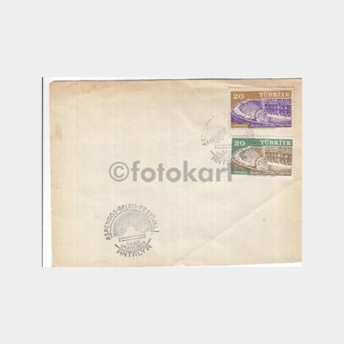 1957 Antalya Aspendos Festivali Konulu FDC