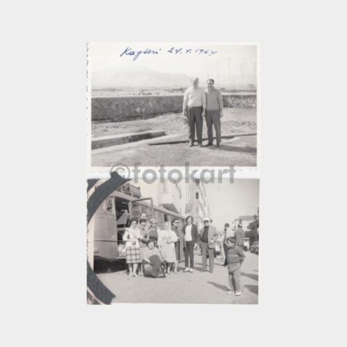 1964 Kayseri Konulu 2 Adet Albüm Fotoğrafı