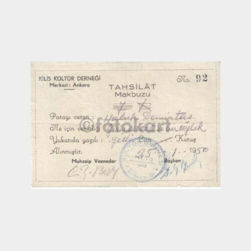 1960 Kayseri Foto Zafer Konulu Zarf