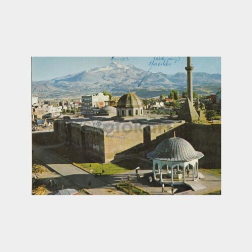 1978 Kayseri Hunat Camii Görünüş Kartpostal