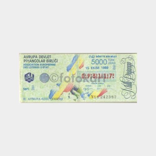 Milli Piyango - 15.10.1989 093117 Özel Çekiliş