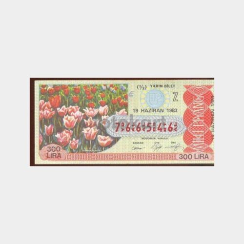 Milli Piyango - 19.06.1983 Z-766546 Laleler