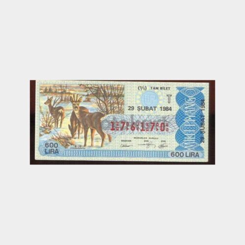 Milli Piyango - 29.02.1984 T-176170 Geyikler